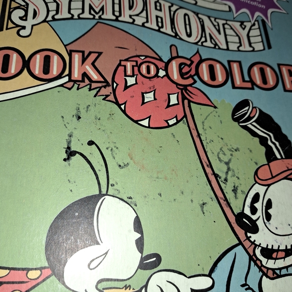Lot (2) Vtg Mickey Mouse Walt Disney Silly Symphony/Donald Books To Color 1930's - Picture 6 of 16